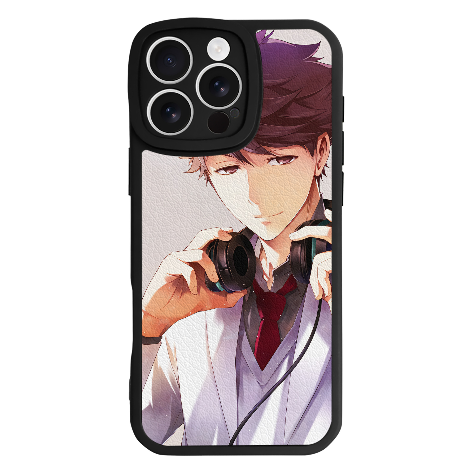 （画像用） ハイキュー!! Haikyu!! 【iPhone 16シリーズ対応】シリコンスマホケース（レザー調） 材質：シリコン